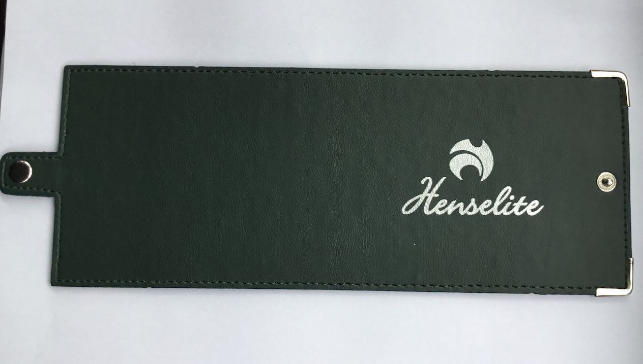 Henselite Bowls Leather Folding Scorecard Holder - Image 2