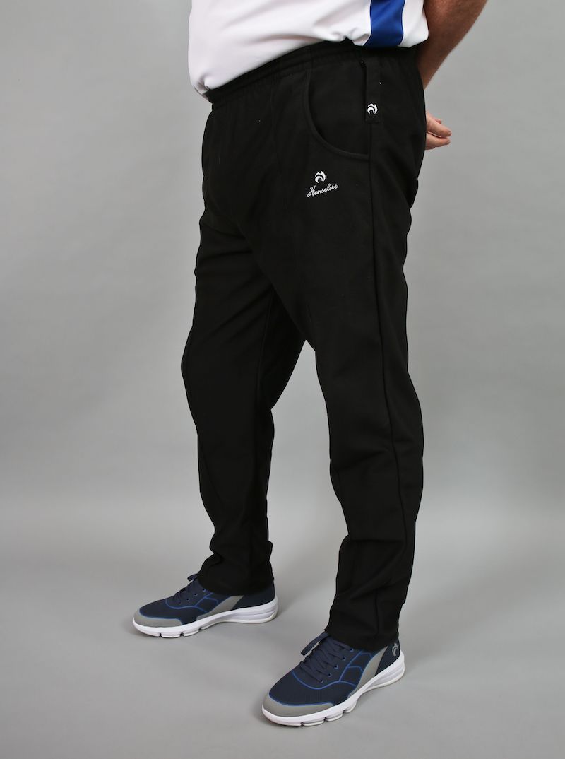 Henselite Mens Black Sports Bowls Trousers - Image 2