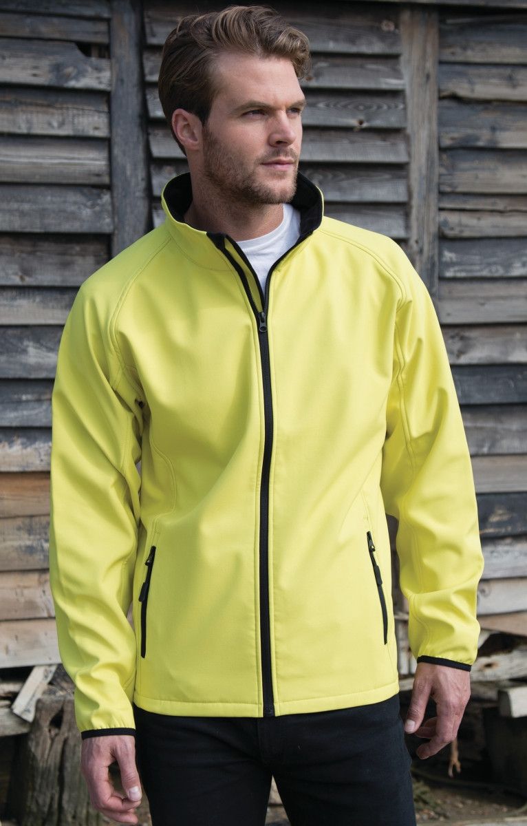 One-up Printable Mens Softshell Bowls Jacket - Image 2
