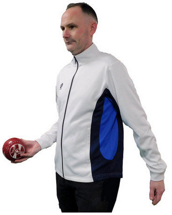 Thomas Taylor Mens Soft Shell Jacket White/Navy/Royal - Image 2