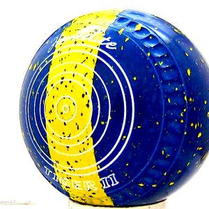 TIGER II STRIKE TRILOGY SIZE 2 HEAVY SERIES C GRIP MIDNIGHT/YELLOW/MID BLUE