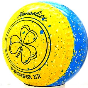 TIGER II GOLDIE SLICE SIZE 4 HEAVY SERIES C GRIP SKY BLUE/YELLOW/WHITE